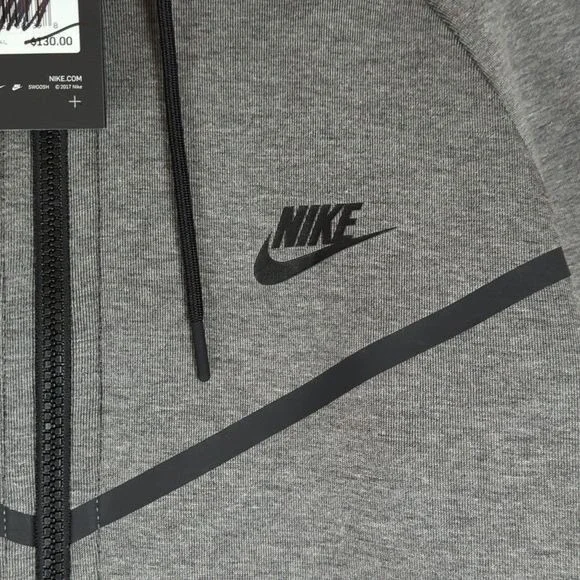 Nike Men's‎ Windrunner Gray Full Zip Performance Sports Hoodie Jacket Size S